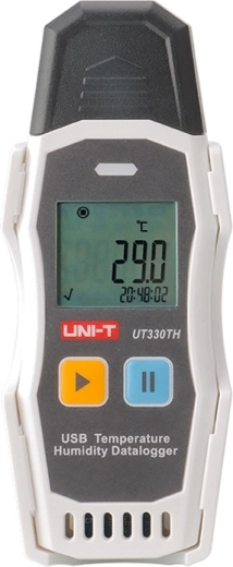 Uni-T digital thermo-hygrometer with data logging and USB