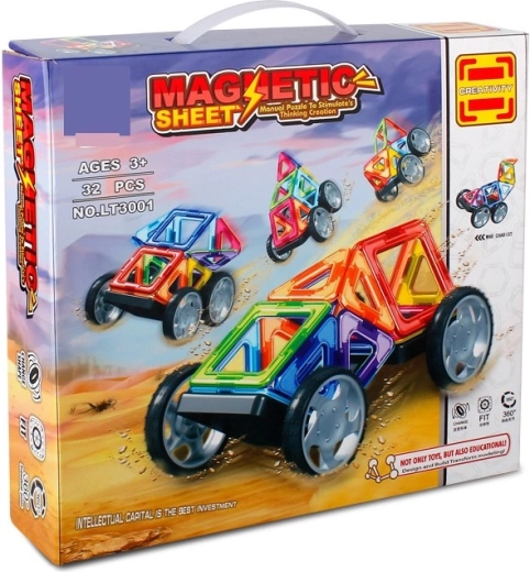 Магнитен конструктор Magnetic Sheet – 32 части