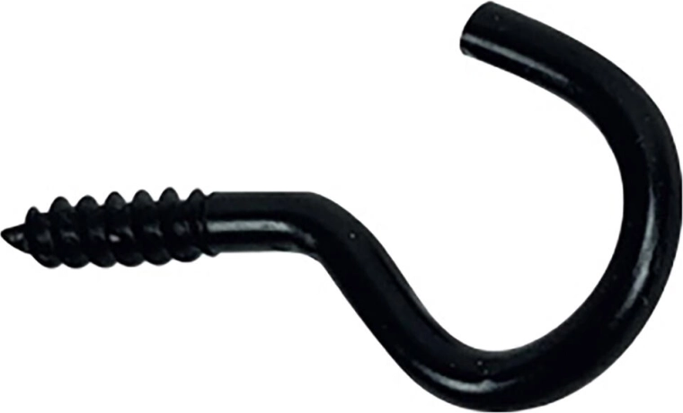 Open eye 16 × 35 mm black (10 pcs)