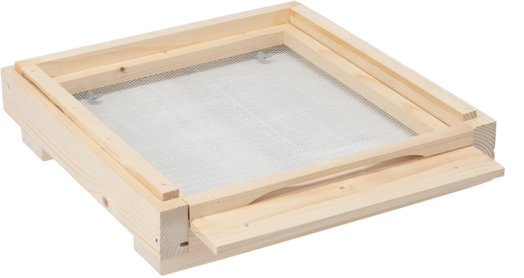 Wooden hygienic bottom board for a Wielkopolski hive (10 frames)