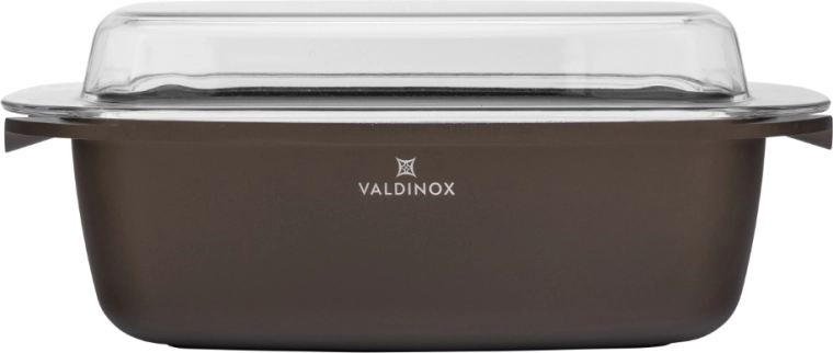 Valdinox Aurum rectangular roasting pan with lid 32 × 21 cm, 5.7 l