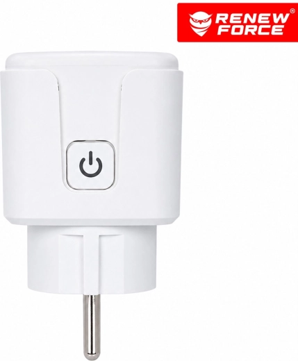 Интелигентен Wi-Fi контакт RENEW FORCE 16 A с измерване на потреблението