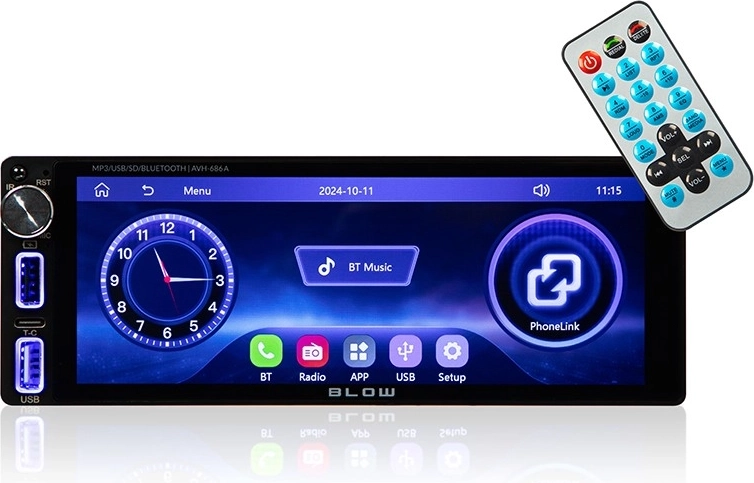 Авторадио BLOW със сензорен дисплей 7 инча и Bluetooth