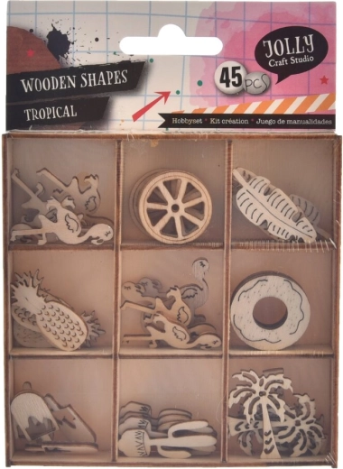 Wooden Craft Kit (45 pcs)