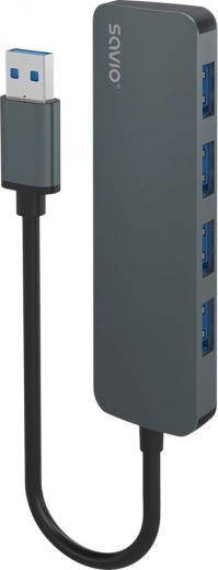 Savio 4‑port USB hub 3.1 Gen 1 (USB‑A)