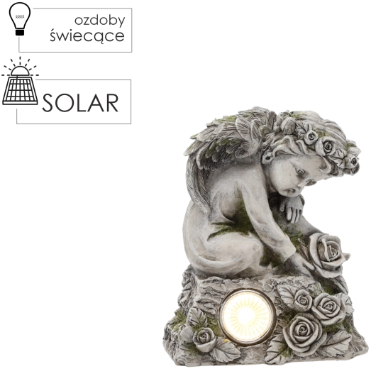 Декоративна ангелска фигурка с LED осветление GardenLine