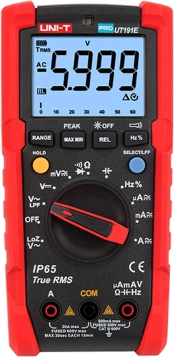 Професионален цифров мултиметър uni-t ut191e true rms ip65