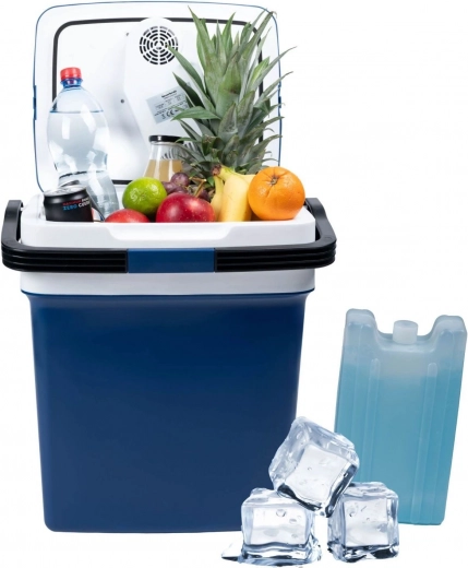 Portable car cooler box with heating function, 29L