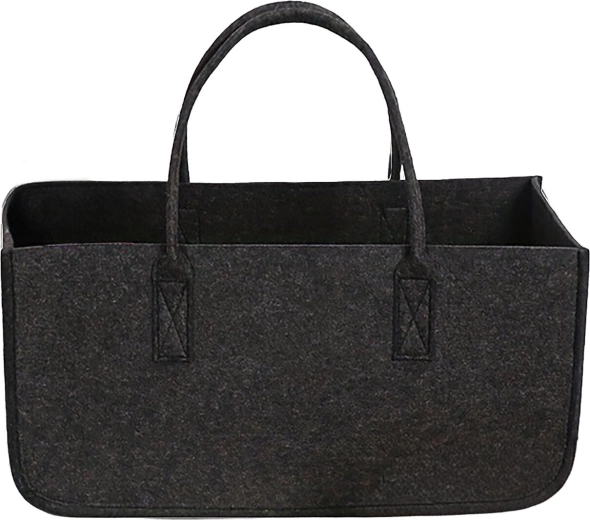 Felt firewood bag 50 × 25 × 25 cm, anthracite