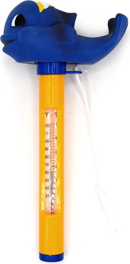 Aquarius floating pool thermometer with animal
