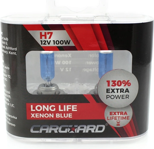 CARGUARD H7 12 V 100 W Long Life Xenon Blue Halogen Bulb