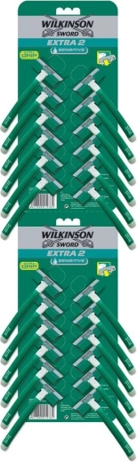 Еднократна самобръсначка WILKINSON Extra 2 Sensitive с хидратираща лента
