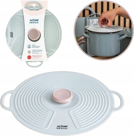 Sage silicone lid with suction, diameter 20.5 cm