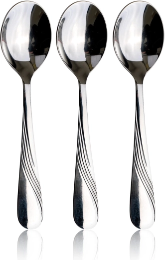 Celestra stainless steel teaspoons, set of 3