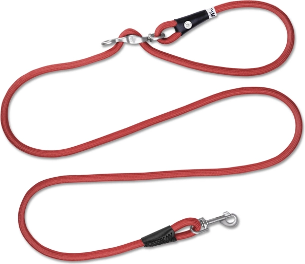 Curli adjustable nylon dog leash Vario Comfort – red