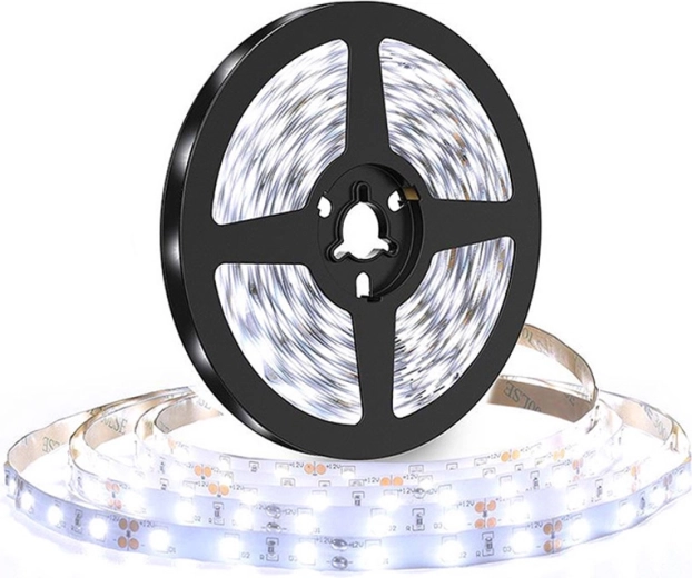 Solight LED light strip 5 m, 120 LEDs/m, 10 W/m, 1100 lm/m, IP20, cool white