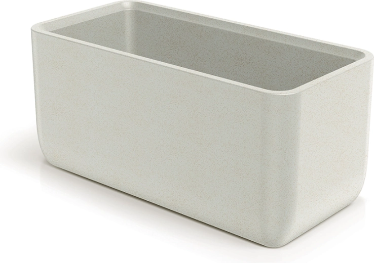 MOLTA CASE Planter 80 cm – sand plastic window box