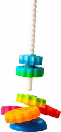 Въртящи се дискове върху спираловидна резба