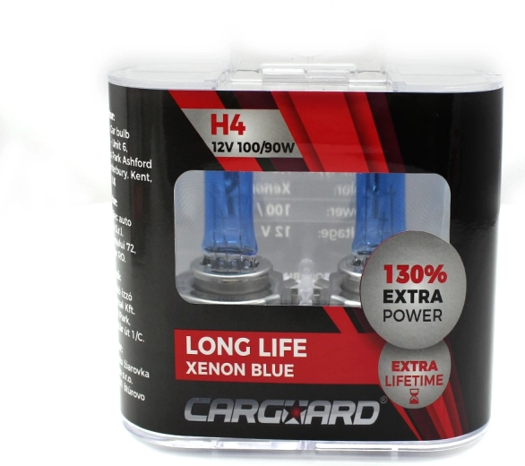 Халогенна крушка CARGUARD H4 Long Life Xenon Blue 12 V 100/90 W - 1 брой