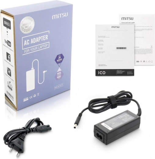 Захранващ адаптер Mitsu за Dell 45 W 19,5 V 2,31 A 4,5 × 3,0 mm с пин