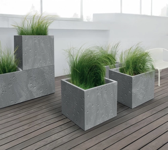 Concrete look, low weight