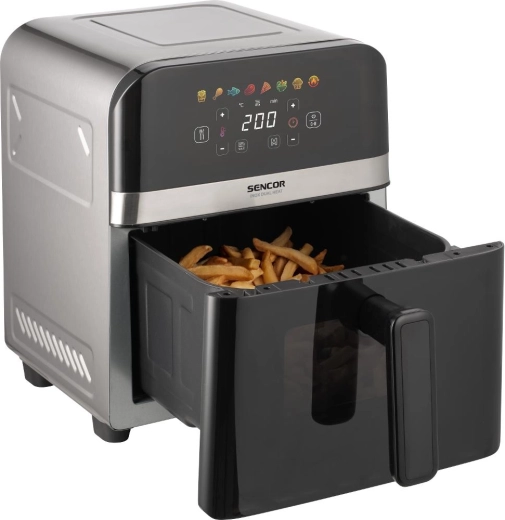 Фритюрник с горещ въздух Sencor SFR 6800SS Dual Heat Inox
