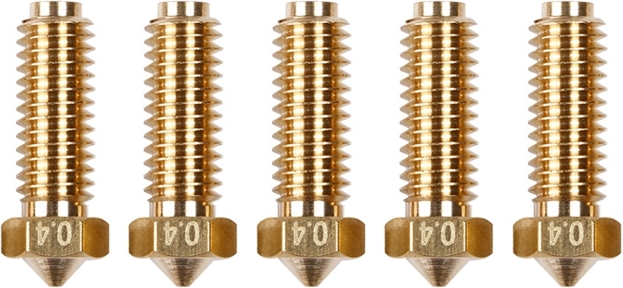 Brass Nozzles 0.4 mm for Anycubic Kobra 2 (5 pcs)