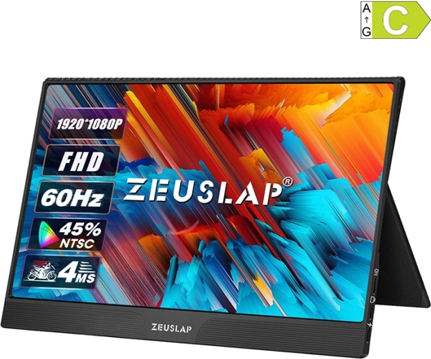 Преносим сензорен монитор Zeuslap Z15ST 15,6" Full HD IPS