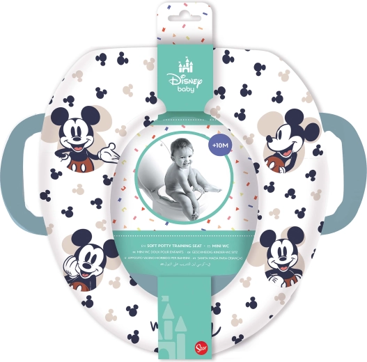 Мека детска тоалетна седалка с дръжки MICKEY