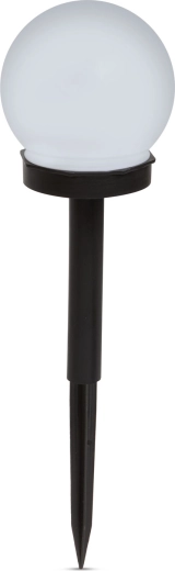 Solar Spike LED Ball Lamp with Cool White Light, Ø 10 cm