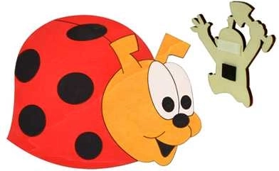 Wooden ladybug magnet dodo