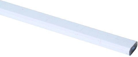 Carpenter's Pencil 25 cm HB, white (12 pcs)