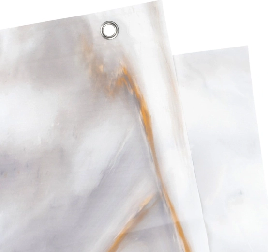 Reinforced eyelets and hooks included