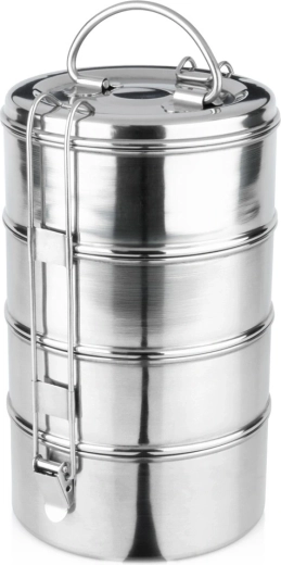 Stainless Steel 4-Tier Lunch Carrier Vilde 4×900 ml