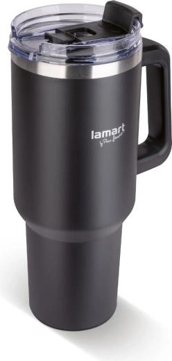 Comfortable drinking with a straw or from the lid