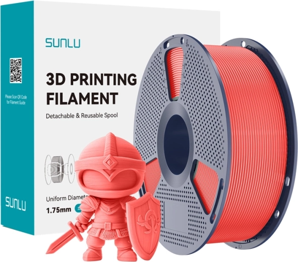 Филамент SUNLU PLA+ 1,75 mm – черешово червен