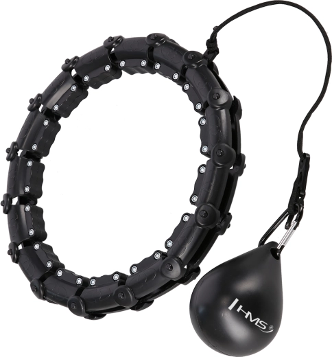 Масажен смарт обръч с тежест HMS HHW11 Plus Size, черен