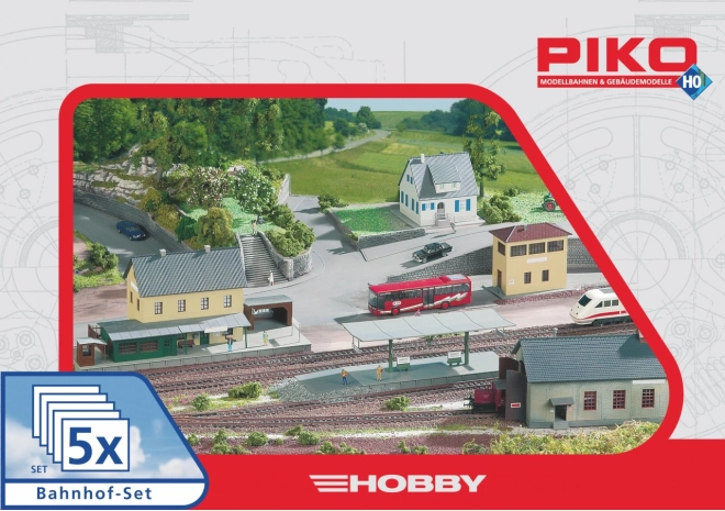 Комплект строителни модели Piko Hobby гара Neustadt, 5 части