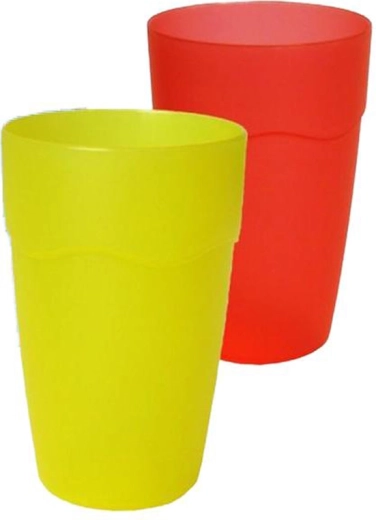 Пластмасова детска чаша с дръжка, 200 ml – микс от цветове