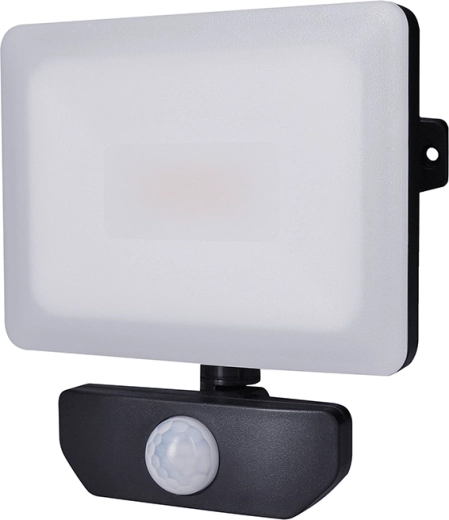 Solight LED прожектор Quick със сензор за движение 20 W, 1700 lm, 4000 K, IP44, черен