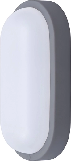 Solight oval LED outdoor and indoor light fixture 20 W 1500 lm 4000 K IP54 26 cm grey