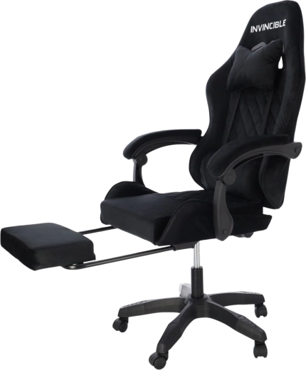 Relax with up to 145° recline and a retractable footrest