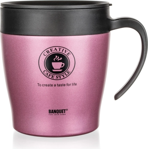 Pink Tazza 330 ml Stainless Steel Travel Mug