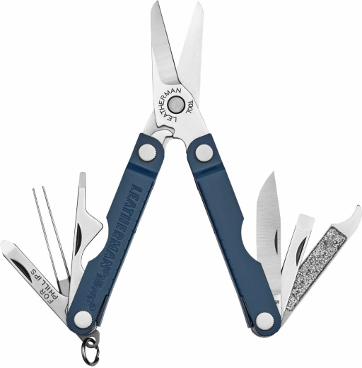 Leatherman Micra джобен мултитул с инструменти, морскосин, 10 функции