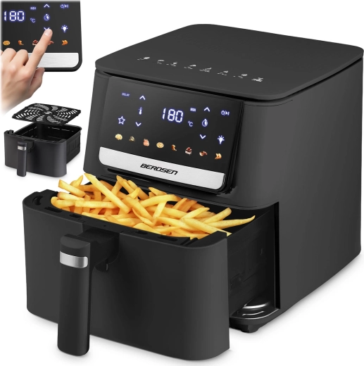 Горещовъздушен фритюрник BERDSEN 6,5 л 1700 W, черен