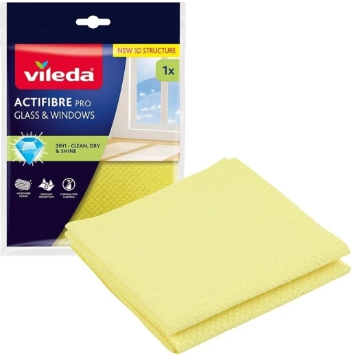 Vileda Actifibre Pro glass and window cloth - 1 piece