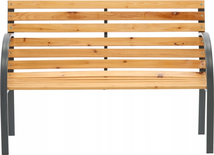 Градинска пейка Garden Line 120 см дървена със стоманена конструкция