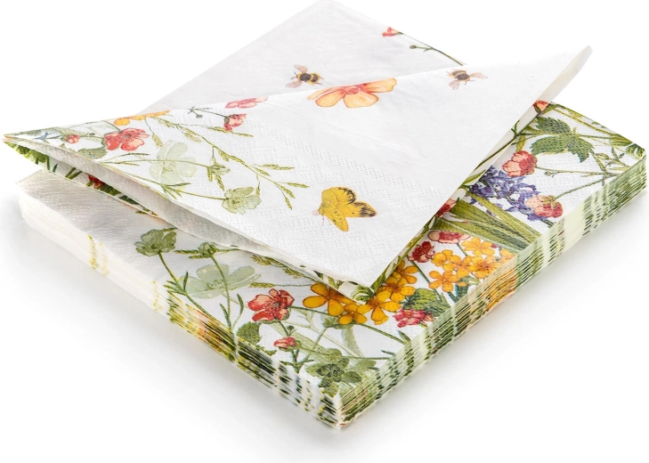 Paper Napkins Meadow 33 × 33 cm, 3-ply, 20 pcs
