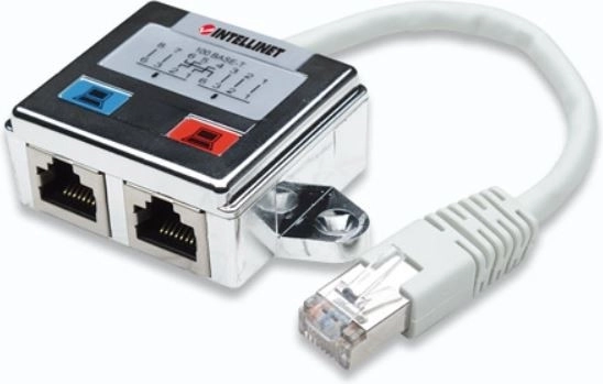 Екраниран разклонител RJ45 x2