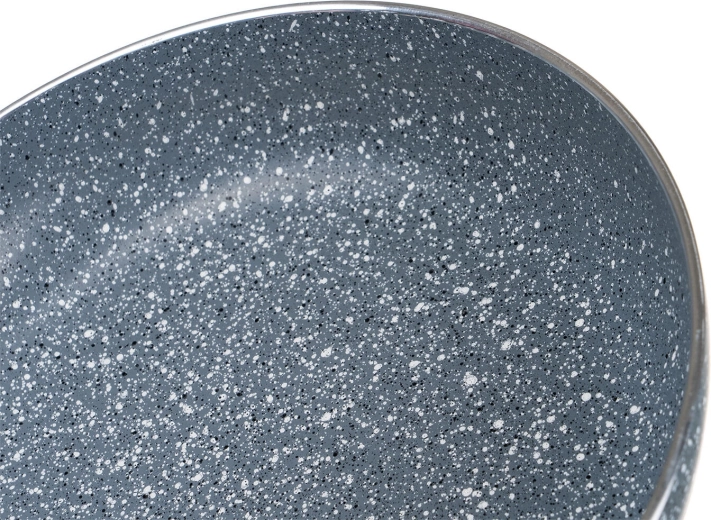 2-layer non-stick surface with marble effect